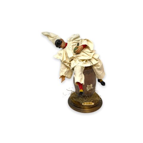Pulcinella 32 cm “ubriaco botte”